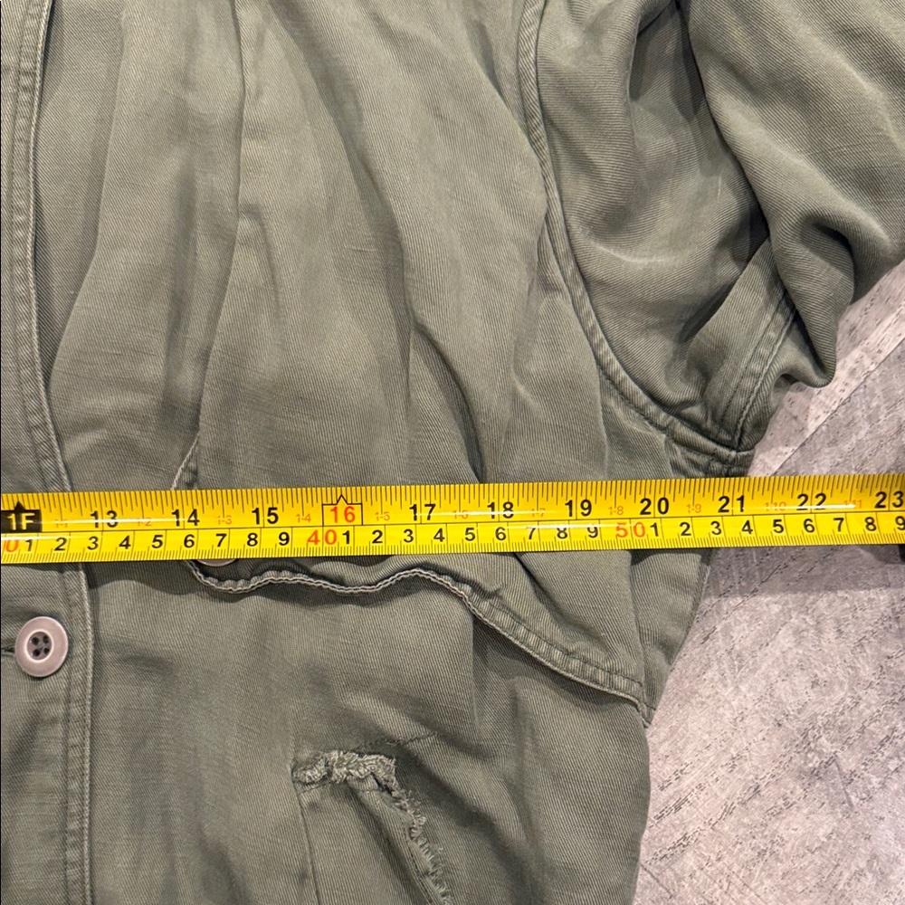 Rails Barclay Linen Blend Button Front Utility Jacket Medium - Picture 11 of 13
